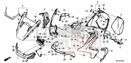 PANNEAU SUPERIEUR ADV750K de 2020